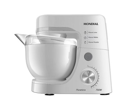 Batedeira Planetária, Mondial, Branco, 700W, 110V – BP-03-W