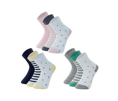 Kit 09 Pares Meias Infantil Mash Bebê Recém Nascido Criança Cano Médio