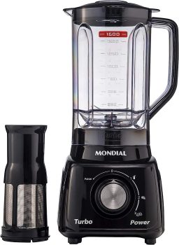 Liquidificador Turbo Power, Mondial, Preto, 550W, 220V – L-99 FB