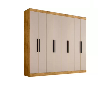 Guarda-roupa Casal 8 Portas 4 Gavetas – Araplac Porto