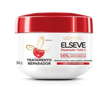Creme de Tratamento L’Oréal Paris Elseve Reparação Total 5, 300g