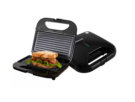 Sanduicheira Amvox AMS 370 Preta 750W – Antiaderente