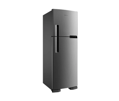 Geladeira Brastemp Frost Free Duplex 375L Inox – com Compartimento Extrafrio Fresh Zone BRM44HK