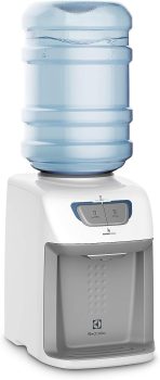 Bebedouro de Água Gelada Fria e Natural Elétrico Eletronico placa Electrolux para galao Bivolt Branco BE11B