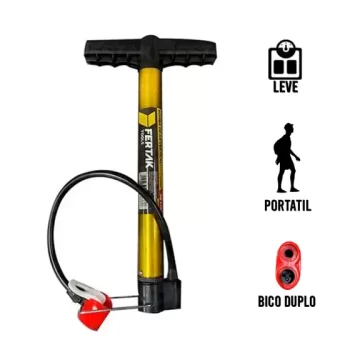 Bomba De Ar Encher Pneu De Bicicleta Bike Carro Moto Facil 30 cm envio imediato