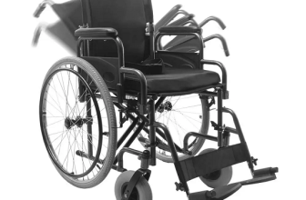 Cadeira de Rodas Manual Dobrável em Aço com Encosto Rebatível modelo D400 – Dellamed