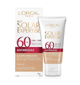 L’Oréal Paris Solar Expertise Antirrugas FPS 60 Com Cor – Protetor Solar Facial 50g