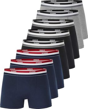 Kit 8 Cuecas Boxer Algodão, Duomo, Masculino