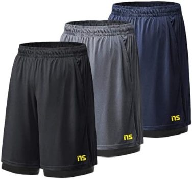 Kit 3 Bermudas Novastreet Shorts Dry Fit Treino – Premium