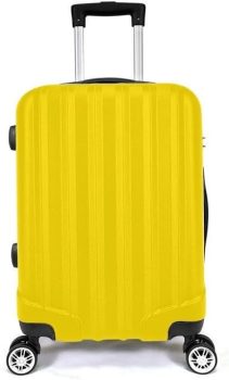 Mala de Bordo ABS 4 Rodas Adventure Fortt Amarela – MAB01-AM