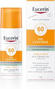 Protetor Solar Facial Eucerin – Sun Gel-Creme Oil Control FPS 60 50g