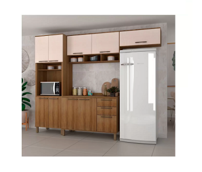 Cozinha Completa Luciane Suíça com Balcão – 10 Portas 2 Gavetas