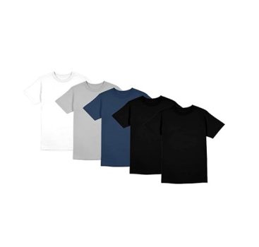 Kit 5 Camiseta Masculina Poliéster Com Toque de Algodão Camisa Blusa Treino Academia Tshrt Esporte Camisetas
