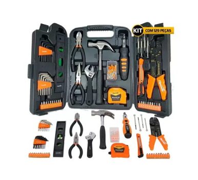 Kit Jogo De Ferramentas 129 Peças C/ Maleta Completo – Sparta