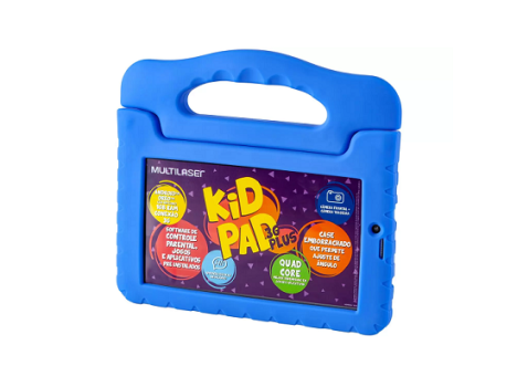 Tablet Multi Kid Pad Plus 16GB 7” 3G/Wi-Fi – Android Oreo (Go) Quad-Core com Câmera Integrada