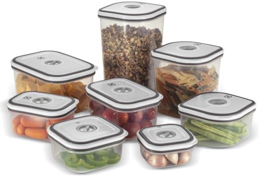 Kit Potes Herméticos de Plástico Electrolux – Cinza 1×8 unidades