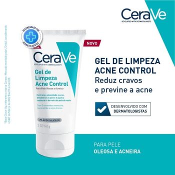 Cerave, Gel de Limpeza Acne Control com Niacinamida e Ácido Salicílico, 140g