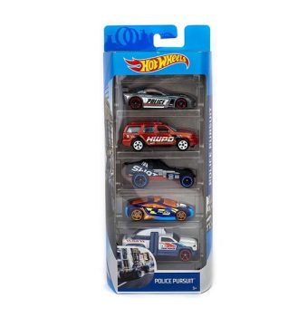 Pacote 5 Carros Sortidos, Hot Wheels, Mattel
