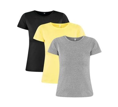 Kit 3 Baby Look Básicas 100% Algodão