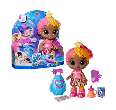 Baby Alive, Boneca Bebê Star Besties, Rosa e Amarelo