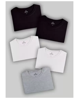 Kit Com 5 Camisetas Femininas Básicas – Hering