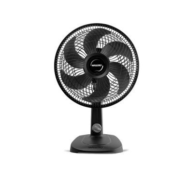 Ventilador Mallory Mesa Turbo Compact Preto – Grafite 30 cm