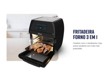 Oster OFRT780 – Fritadeira forno 3 em 1, 127V, 1800 W, Preto