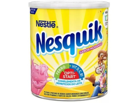 Achocolatado em Pó Nescau Nesquik Morango – Lata 380g