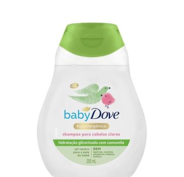 Baby Dove Shampoo Hidratação Glicerinada Camomila 200ml, Branco