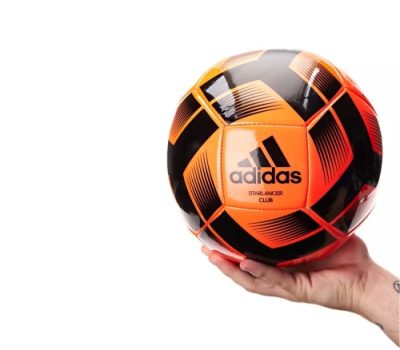 Bola De Campo Starlancer Club adidas Cor Black/silvmt