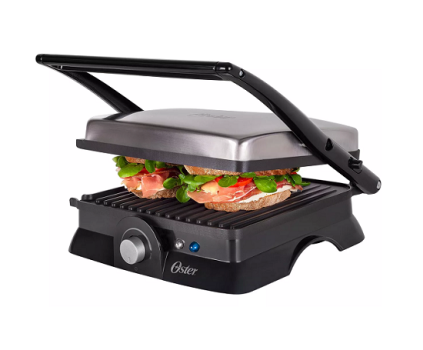 Grill Elétrico Multiuso Ogrl210 1200w Inox Oster 127v
