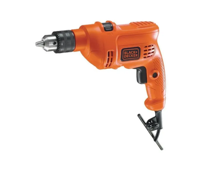 Furadeira martelete elétrica de 10mm Black+Decker TM500 500W + acessório 120V 60Hz