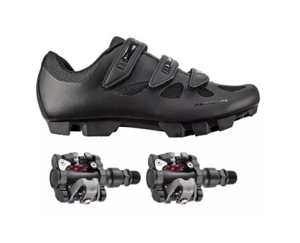 Sapatilha Mtb Absolute Nero + Pedal Wellgo