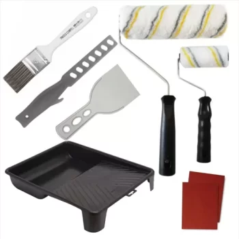Kit Pintura Parede Completo Sem Respingo 7 Peças + Brinde