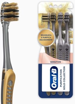 Escova Dental Oral-B Purification Gold Collection – 4 Unidades
