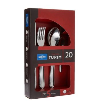 Faqueiro Turim 20 Pcs Compacto Brinox Brinox Aço Inox No Voltagev