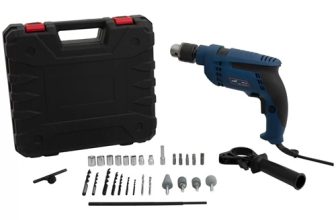 Furadeira de Impacto Nell 650W Velocidade Variável e Reversível 1/2” com Maleta 27 Peças MB7130