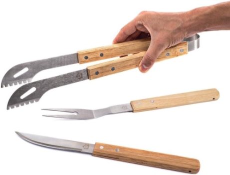 Kit Churrasco Bela Home 3 Peças Bambu