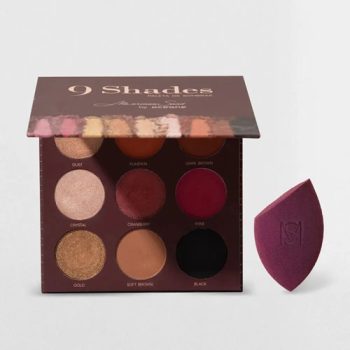 Kit Paleta de Sombras 9 Shades + Esponja de Maquiagem Mariana Saad By Océane (2 Produtos)