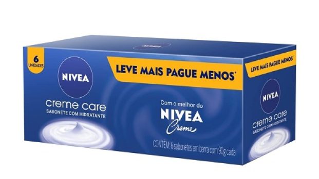 NIVEA Sabonete em Barra Creme Care Promo 6 un. 90g