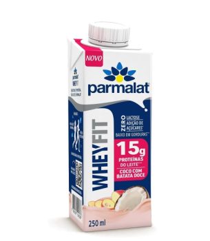 Parmalat WheyFit Bebida Láctea Coco com Batata Doce 15g de Proteína 250 Ml