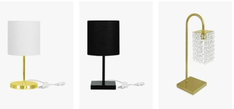 Seleção de luminárias e abajur