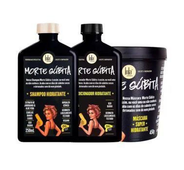 Kit Lola Cosmétics Hidratação Morte Súbita – Shampoo e Condicionador e Máscara de Hidratação – LOLA COSMETICS