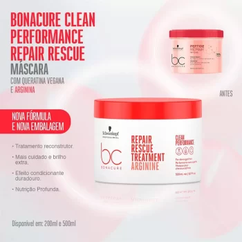 Schwarzkopf BC Clean Performance Repair Rescue – Máscara de Tratamento – Schwarzkopf Professional