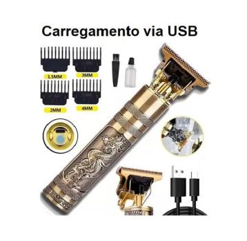 Máquina De Cortar Cabelo Barba Dragão Buda Profissional Aparador – amilly