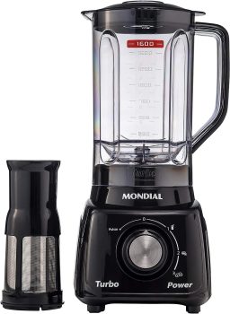 Liquidificador Turbo Power, Mondial, Preto, 550W, 110V – L-99 FB