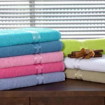 Kit 8 Toalhas Banho Algodão Toque Suave Alta Absorção Macia – Margex