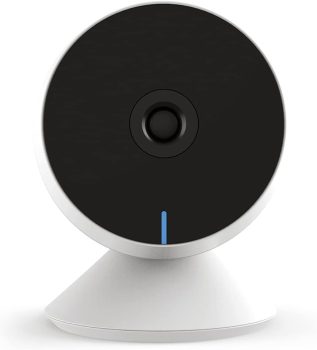Steck, Câmera Inteligente Interna Wi-Fi, Áudio bidirecional, Sensor de movimento e Visão noturna, Branco, Compatível com Alexa – SMBC1BS1