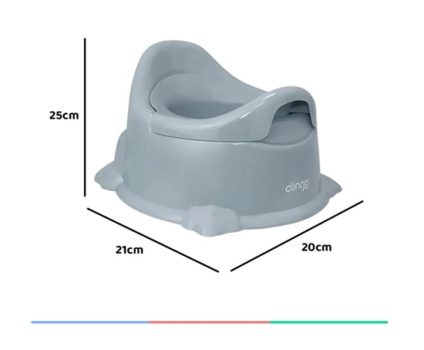 Troninho Infantil Potty Cinza, Clingo, Cinza