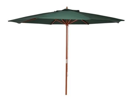 Ombrelone Central Redondo Guarda Sol Madeira 2,40 Metros – Sombreiro Solasol Piscina Praia Mesa